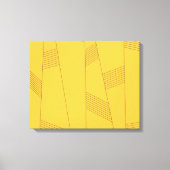 Eenvoudig, geel, modern abstract grafisch ontwerp canvas afdruk (Voorkant)
