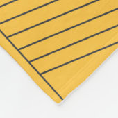Eenvoudig, geel, modern abstract grafisch ontwerp fleece deken (Hoek)