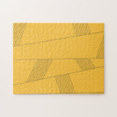 Eenvoudig, geel, modern abstract grafisch ontwerp legpuzzel (Horizontaal)
