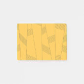 Eenvoudig, geel, modern abstract grafisch ontwerp post-it® notes (Voorkant)