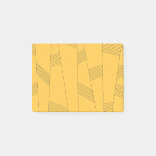 Eenvoudig, geel, modern abstract grafisch ontwerp post-it® notes