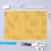 Eenvoudig, geel, modern abstract grafisch ontwerp tissuepapier (Craft)