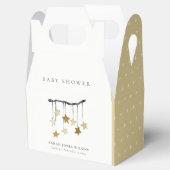 Eenvoudig geel neutraal Star mobiel Baby shower Bedankdoosjes (Geopend)