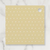 Eenvoudig geel neutraal Star mobiel Baby shower Bedankjes Labels (Achterkant)