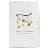 Eenvoudig geel neutraal Star mobiel Baby shower Medium Cadeauzakje (Voorkant)