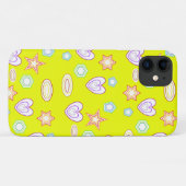 Eenvoudig geel ontwerp Case-Mate iPhone case (Achterkant (horizontaal))