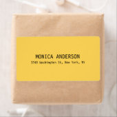Eenvoudig Geel Professioneel Hedendaags Modern Etiket (Insitu)