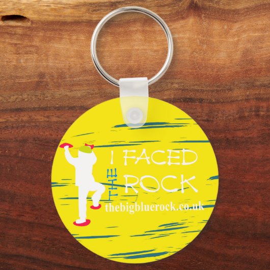 eenvoudig geel sleutelhanger (Voorkant)