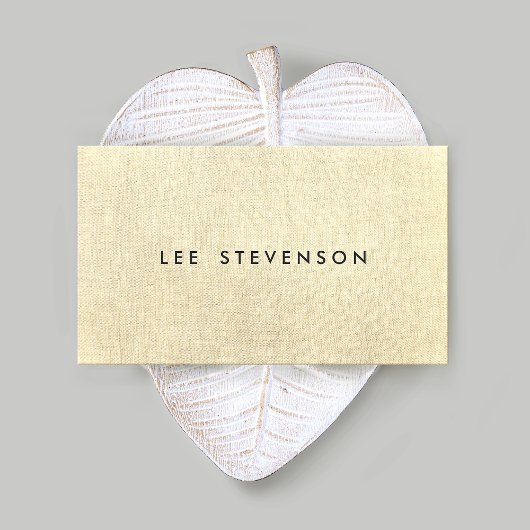 Eenvoudig, geel, stijlvol, minimalistisch visitekaartje