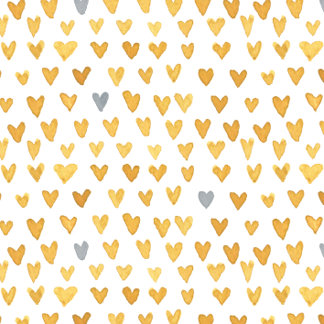 Eenvoudig geel Waterverf Heart Patroon Tote Bag