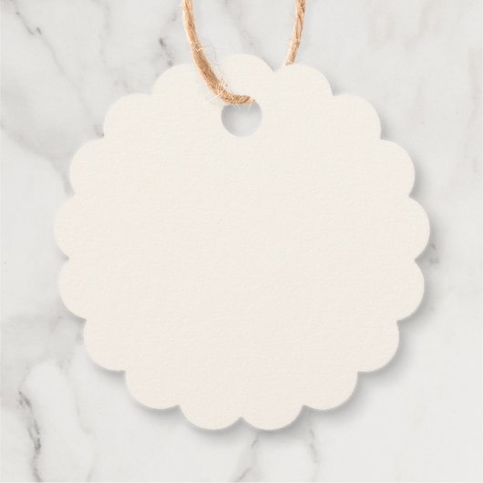 Eenvoudig geel Wildflower verjaardagsgunst Label (Achterkant)