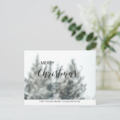 Eenvoudig Geen foto aangepast kerstBriefkaart Briefkaart (Staand voorkant)