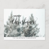 Eenvoudig Geen foto aangepast kerstBriefkaart Briefkaart (Voorkant)