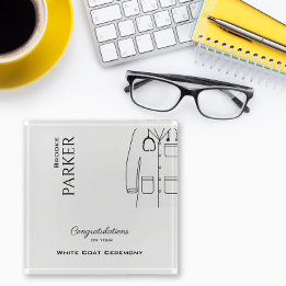 Eenvoudig gefeliciteerd White Coat Ceremony