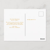 Eenvoudig gehuwd en prettig kerstfeest briefkaart (Achterkant)