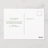 Eenvoudig gehuwd en prettig kerstfeest briefkaart (Achterkant)