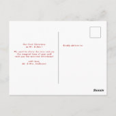 Eenvoudig gehuwd en prettig kerstfeest briefkaart (Achterkant)