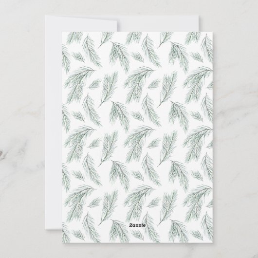 Eenvoudig gehuwd en versierd Pas getrouwd Foto Feestdagenkaart (Achterkant)