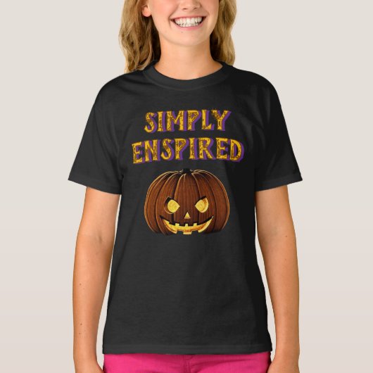 Eenvoudig geïnspireerd Halloween Edition Meisje T- T-shirt (Voorkant)