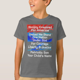 Eenvoudig geïnspireerd United We Stand One Nation T-shirt