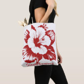 Eenvoudig geïnspireerde Hibiscus aanpassen herbrui Tote Bag (Dichtbij)