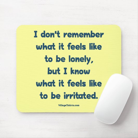 Eenvoudig geïrriteerd muismat (Met muis)