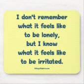 Eenvoudig geïrriteerd muismat (Voorkant)