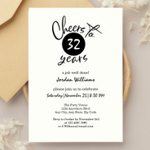 Eenvoudig gejuich voor elk jaar pensioenfeest