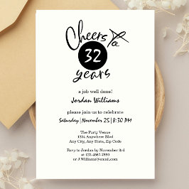 Eenvoudig gejuich voor elk jaar pensioenfeest kaart