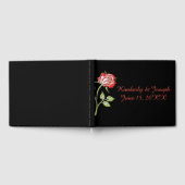 Eenvoudig gekleurd Roos Gastenboek (Volledig)