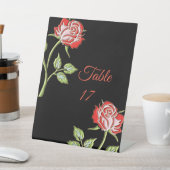 Eenvoudig gekleurd Roos Reclamebord Met Voetstuk (Insitu)