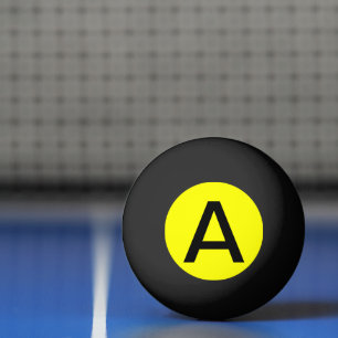 Eenvoudig gele, vaste kleur pingpongbal
