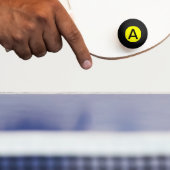 Eenvoudig gele, vaste kleur pingpongbal (Peddel)