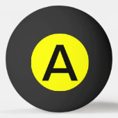 Eenvoudig gele, vaste kleur pingpongbal (Voorkant)