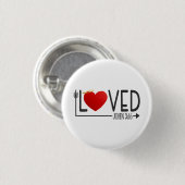 Eenvoudig geliefde bijbelversie-Valentijn | Pin-Bu Ronde Button 3,2 Cm (Voorkant /achterkant)