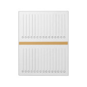 Eenvoudig gelijnde lamp om te doen notitieblok (Linkerzijde)