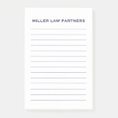 Eenvoudig gelinkte persoonlijke zakelijke activite post-it® notes (Voorkant)