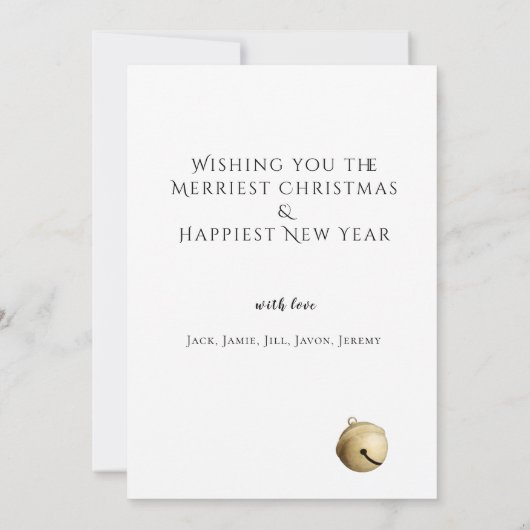 Eenvoudig GELOOFD met Jingle Bell Kerstmis (Achterkant)