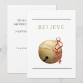 Eenvoudig GELOOFD met Jingle Bell Kerstmis (Voorkant / Achterkant)