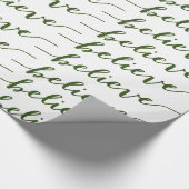 EENVOUDIG GELOVEN HOLIDAY GREETING | GROENEN CADEAUPAPIER (Hoek)