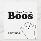 Eenvoudig geluid hier voor de Boos Ghost Wijn Etiket (Enkel label)