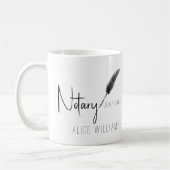 Eenvoudig geluid met zwart-wit, modern koffiemok (Links)