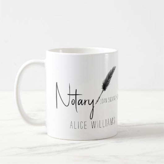 Eenvoudig geluid met zwart-wit, modern koffiemok (Links)