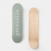 Eenvoudig geluid voor schrijfmachine monogram Naam Persoonlijk Skateboard (Voorkant)