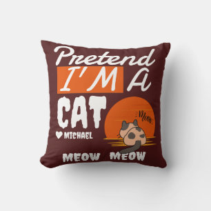 Eenvoudig Gelukkig Halloween doe alsof ik een Kat Kussen
