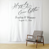 Eenvoudig gelukkig ooit na de achtergrond van de F Wandkleed (In situ)