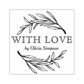 Eenvoudig gemaakt met liefde klein bedrijf rubbere rubberstempel (Afrduk)