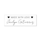 Eenvoudig gemaakt met liefde  zelfinktende stempel (Design)