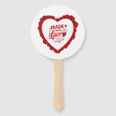 Eenvoudig gemaakt met Valentijn voor liefdesoffert Handwaaier (Achterkant)