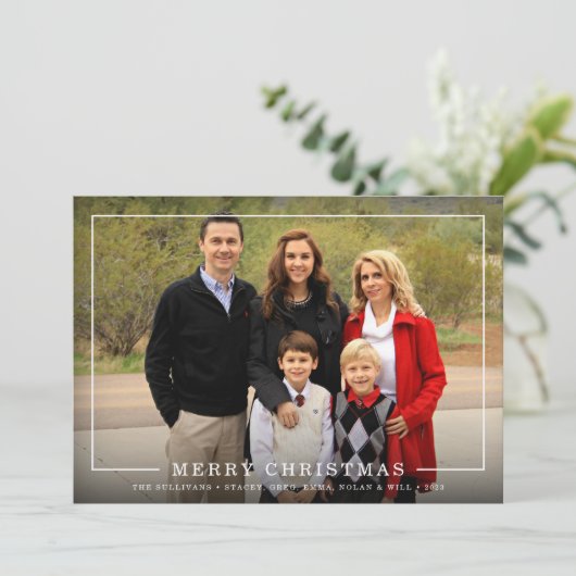 Eenvoudig gemaakt | Vakantieknopkaart Feestdagenkaart (Staand voorkant)